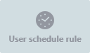 rule icon user schedule